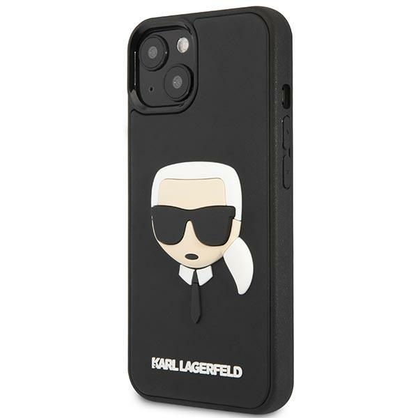 Case Karl Lagerfeld KLHCP14MKH3DBK iPhone 14 Plus 6.7" black/black hardcase 3D Rubber Karl`s Head